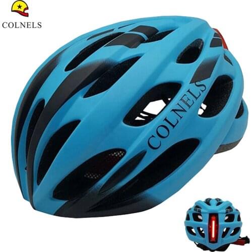 COLNELS Adult Racing Bicycle Helmet with Light In-mold MTB Road Cycling Helmet Safe Intergrally-molded Mountain Road Bike Helmet