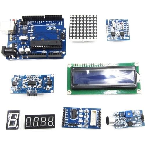 Ultimate Starter Kit including Ultrasonic Sensor, UNO R3, LCD1602 Screen for arduino UNO Mega2560 UNO Nano with Plastic Box diy