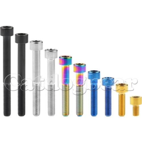 Catdogbear Column Cap M6x10 15 20 25 30 35 40 45 50 55 60 65 70mm Titanium Bolts Use For BIkecycle