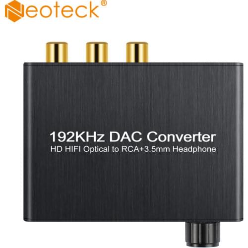 Neoteck 5.1CH Audio Decoder DAC Digital 5.1CH DTS AC-3 to 2.0CH Analog Audio Converter SPDIF Optical Coaxial to RCA Jack