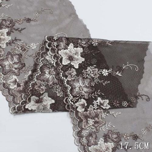 40Yards Embroidered Lace Trim Coffee Flowers Lace Ribbon Fabric DIY Crafts Sewing Accessories Wedding Hair Garments Supplies New
