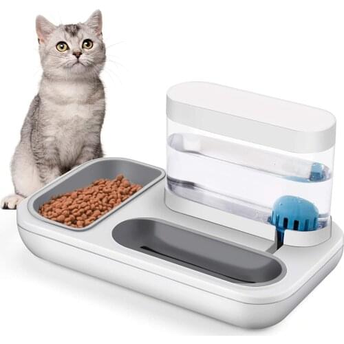 Automatic Pet Dog Cat Puppy Water Dispenser Feeding Bowl Detachable Drinking Waterer Feeder Dish 1500ML