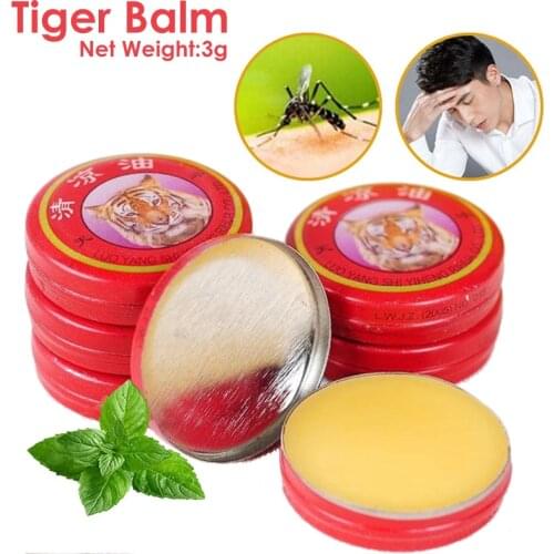 1/5PCS Tiger Balm Summer Cooling Oil Refresh Brain Drive Out Mosquito Eliminate Bad Smell Treat Headache Chinese God Medicine