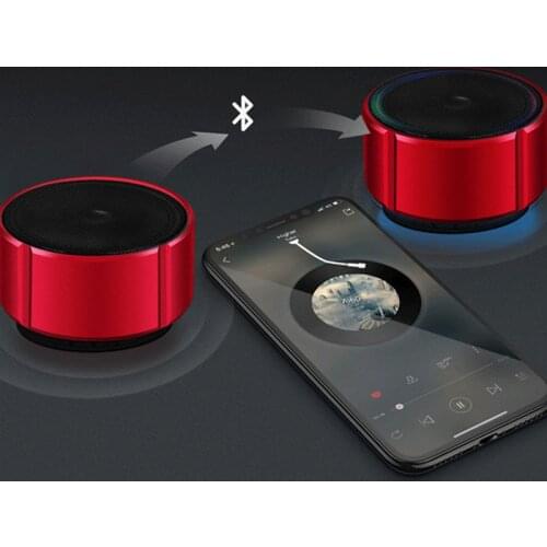 New Wireless Audio Phone Bluetooth Speaker Red Mini Speaker Card Car Subwoofer Computer Audio birthday Fift Portable speaker