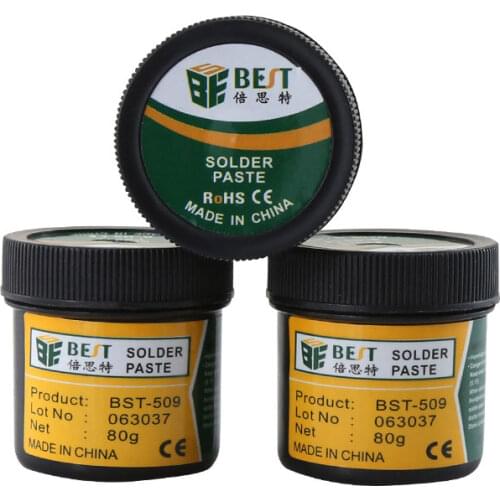 BEST-509 80g Tin solder Paste for BGA SMT reflow medium temperature solder paste for mobile phone repair