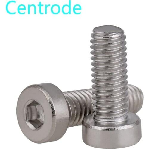 Din7984 304 stainless steel thin head socket head screw short head socket head screw bolt m3-m10 available 10PCS