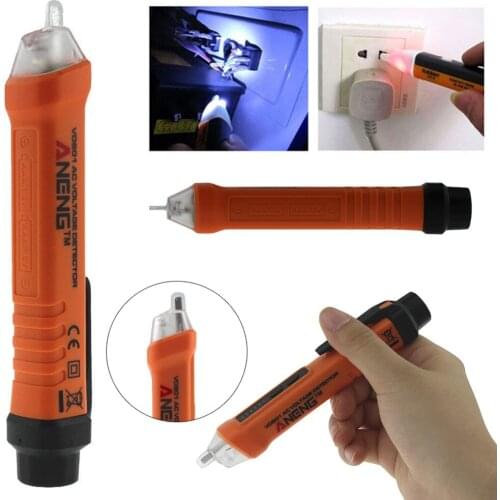 1PCS Electric Indicator 12-1000V Socket Wall AC Power Outlet Voltage Detector Sensor Tester Pen LED light New Drop Ship#290028