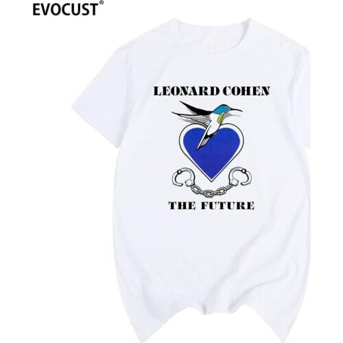 Leonard cohen Book Of Longing T-shirt Cotton Men T shirt New Women Summer