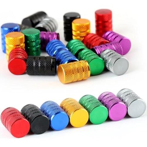 Fast Shipping Automoobiles Motorcycles Car Wheel Tire Valve Stem Rim Caps Dustproof Covers Knurling Styling Universal-Use