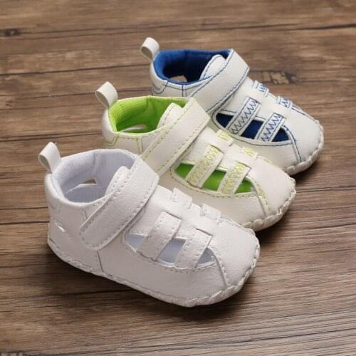 Baby boy girl summer hollow baby soft first Walkers Baby bottom shoes children boy PU casual shoes