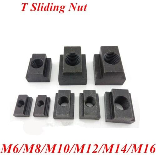 M6 M8 M10 M12 M14 M16 T-Slot Nut Clamping Table Slot Milling T Sliding Nut Block Slot nuts Carbon steel