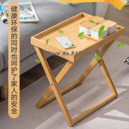 Small Tea Table Folding Small Family Living Room Sofa Table Bedroom Movable Multifunctional Net Red Mini Table