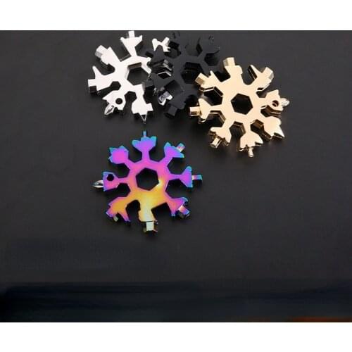 Multifunction Snowflake Wrench Hexagonal High Carbon Steel Wrench Universal Portable Snowflake Wrench Hand Tool