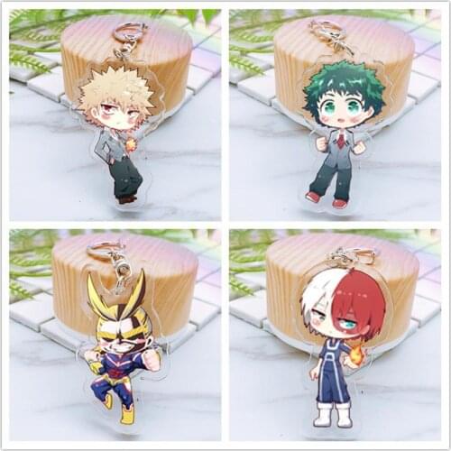 My Hero Academia Anime Acrylic Key Chains Cartoon Keyring Keychain Pendant Keyholder Unisex Gift