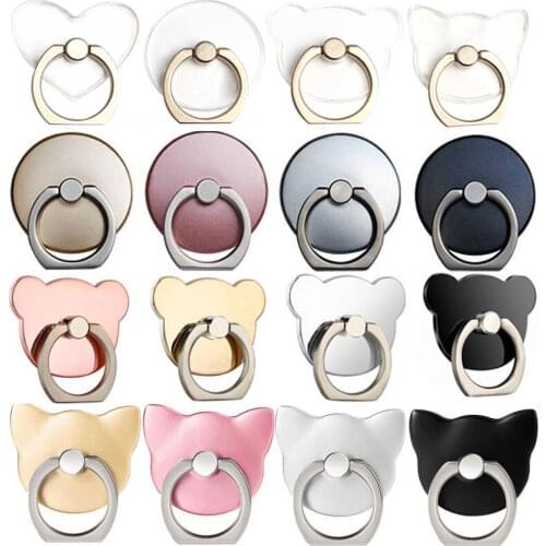 NEW Finger Ring Mobile Phone Smartphone Stand Sockets Holder For iPhone X 8 7 6 Plus IPAD MP3 Car Mount Stand For Samsung