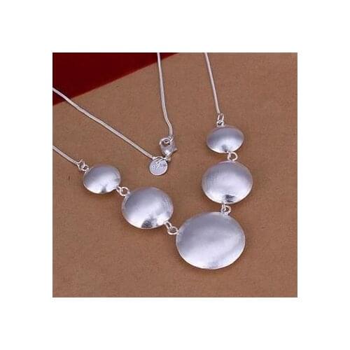 N088 Wholesale Silver Color Necklace, Factory Price High Quality Fashion Jewelry Round Necklace /acnaitua Acraitya