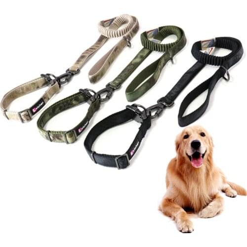 Pet Dog Camouflage Nylon Collar Leash Double Layer Nylon Adjustable Durable For Dogs Collars Leash Set Training