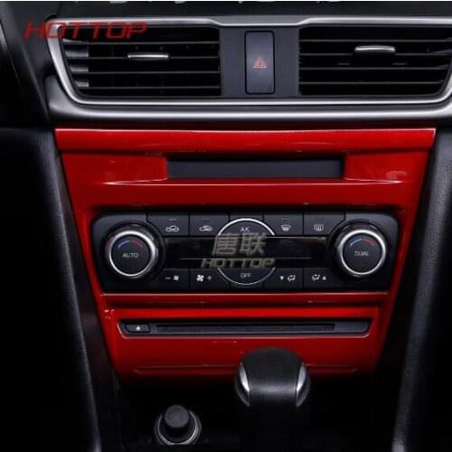 HOTTOP Auto Car A/C Air Condition Panel Switch Control Knob Adjust Button Cover Trim Frame Sticker 3 Axela 2017 2018