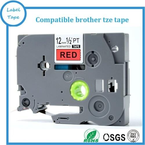 Brother Strong adhesive TZe Label Tape tz 431 tze 431 black on red for ptouch printers
