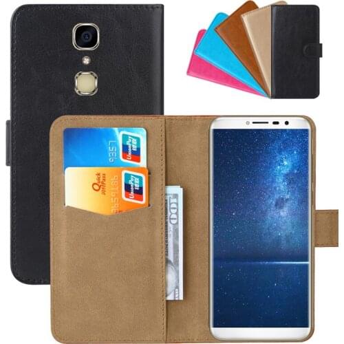 Luxury Wallet Case For Cubot X18 PU Leather Retro Flip Cover Magnetic Fashion Cases Strap
