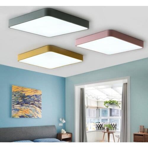 Modern minimalist LED ceiling light simple surface embedded remote control dimming ceiling lamp kitchen living room bedroom stud