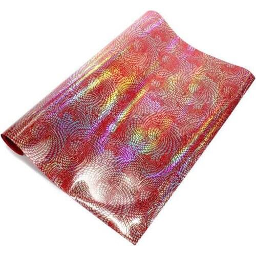 Heat Transfer Vinyl 100cm Length HTV Hologram Flower Film For T-Shirts Heat Press Roll Metal Vinyl Iron On Bag Easy Cut and Weed