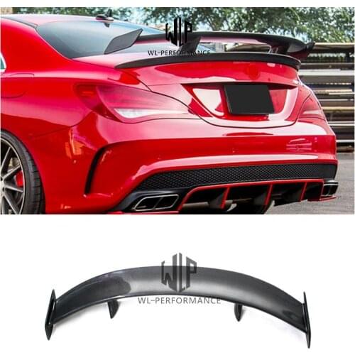 W117 High Quality Carbon Fiber Rear Spoiler GT Wing Car Styling For Mercedes-Benz CLA Class W177 R Style Car Body Kit 2013-2016