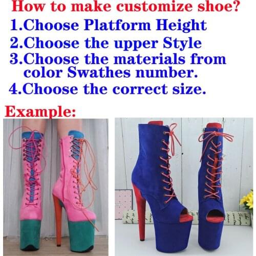 Suede--Customize Style Pole dance shoes