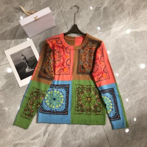 2021women runway jumper elegant sweater