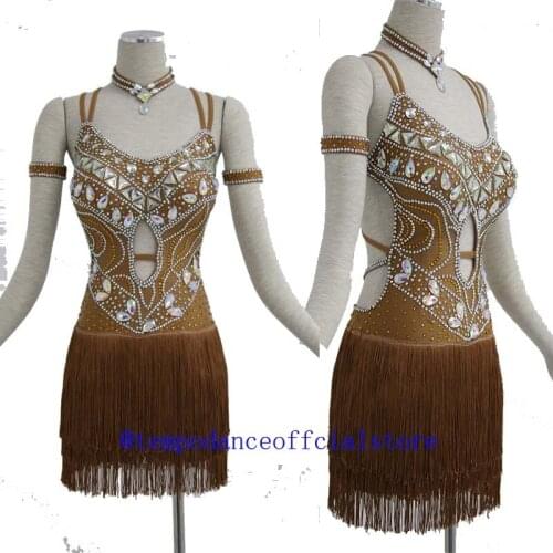 Latin dance dress,Waltz Tango Ballroom Dance Dress,Girls,Women,Modern Dance,Perform Costume,dancewear L-1401