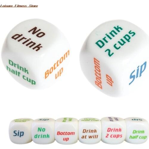 1PCS Adult Party Game Playing Drinking Wine Mora Dice Games Gambling Drink Decider Dice Wedding Party Favor Decoration