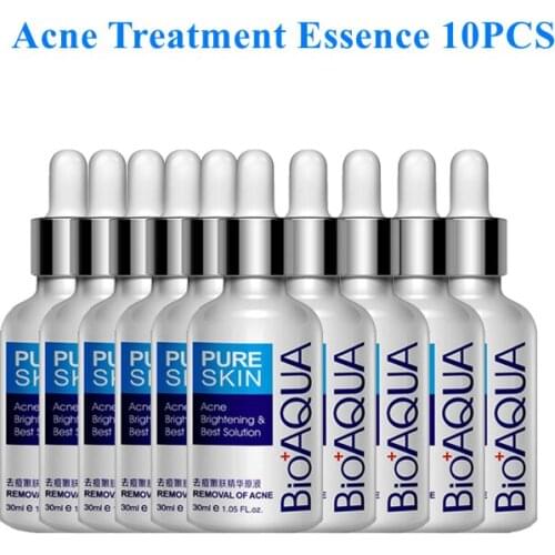 10PCS 30ml Acne Treatment Essence Acne Scar Removal Liquid Acne Spots Facial Skin Care Whitening Moisturizing Face Care