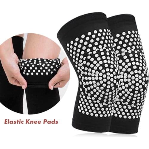 2Pcs Self-Heating Elastic Knee Pads Keep Warm Knee Joint Protection Kneepad for Arthritis Joint Pain Relief Support Protector