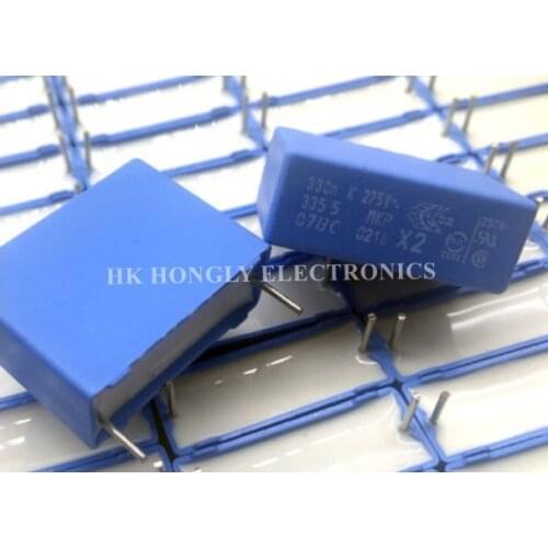 20PCS 330n K 275V 335 5 X2 0.33UF 330NF 334K P=22.5mm FILM CAPACITOR