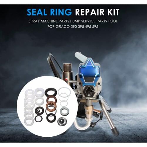 23pcs/set Airless Spray Seal Repair Kit Seal Assortment Easily Installation Sealing Gasket Washer Personal Car Elements