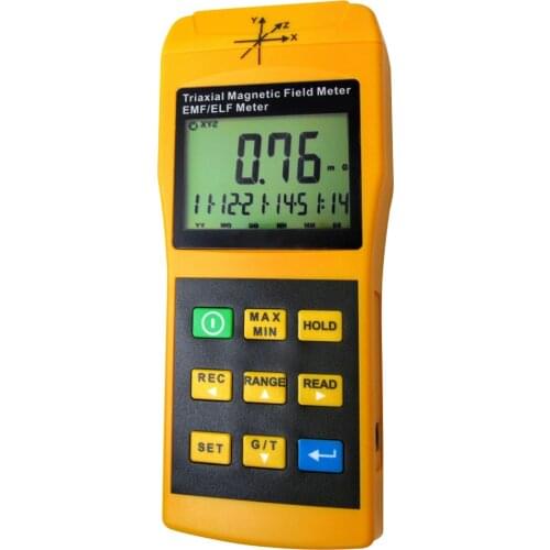3-Axis Gauss EMF ELF Meter Detector, Electromagnetic Field Radiation 20/ 200/ 2000 mG & uT, Handheld Portable Gauge for Computer