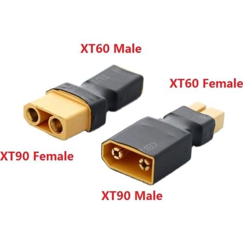 Adapter XT60 Male / Female To XT90 Male / Female Connector Conversion Adapter for RC Lipo Battery Control Parts DIY