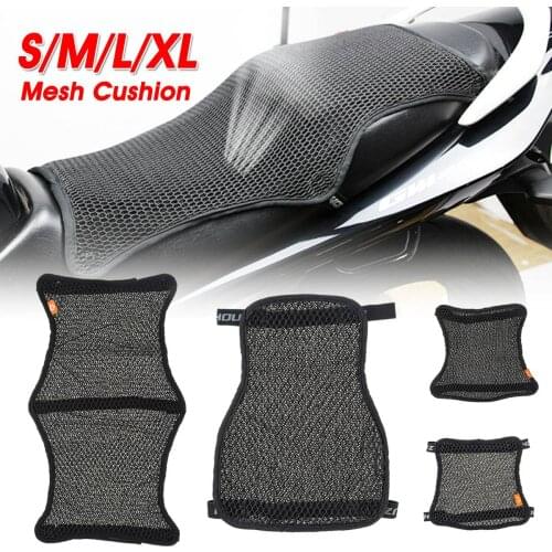Autoleader S/M/L/XL 3D Breathable Universal Honeycomb Motorcycle Cool Seat Cover Mesh Cushion Pad Motorbike Blanket Protectors