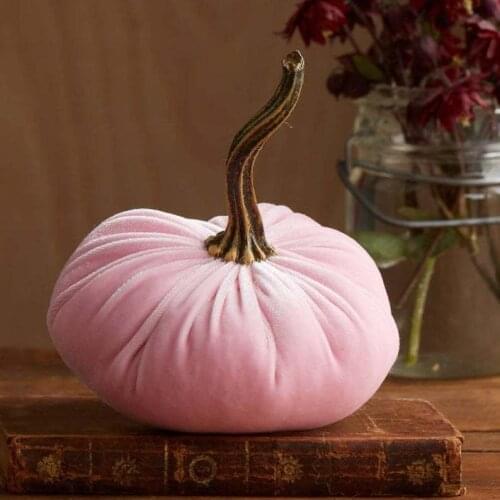 Handmade Velvet Artificial Foods Pumpkins Decor Super Soft Stuffed With Exquisite Halloween Holiday Diy Decor Подарок На Хэлло 1