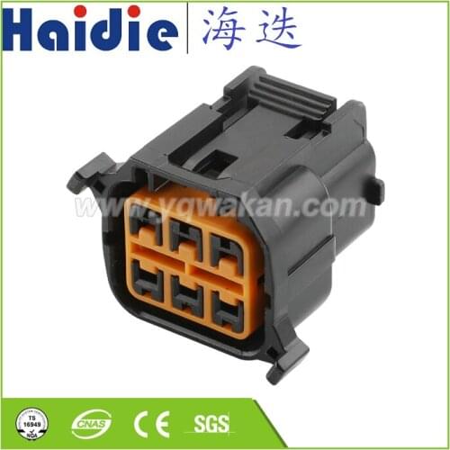 Free shipping 2sets 6pin Kum auto waterproof housing plug wiring cable KIA plug connector HP066-06021