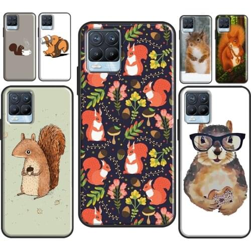 Cartoon Squirrel For OPPO Realme C21 C3 C15 X2 6 7 Pro GT Neo Case For OnePlus 9 Pro Nord 8T 8 Pro Cover