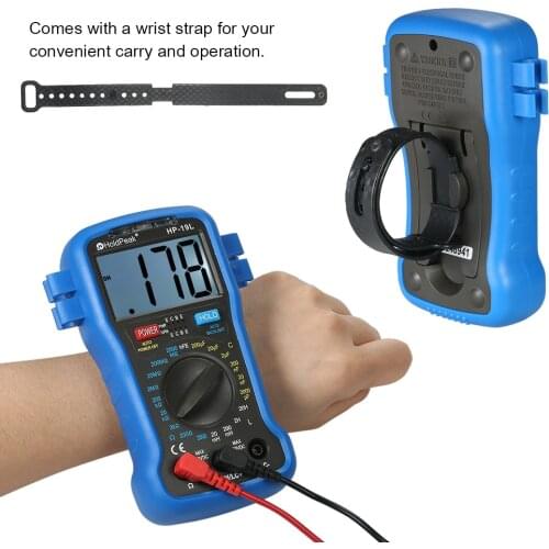Kkmoon LCD Digital LCR Meter Multimeter Resistance Capacitance Inductance Transistor hFE Test capacimetro Tester + Wrist Strap