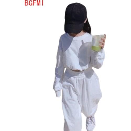 Kids Girls Hip Hop Clothes Outfits Big Baby Fall Clothing Set Toddler Girl Short Sleeve T Shirts + Wide Leg Pants 6 8 10 12Years