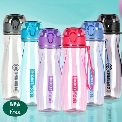Disney childrens water cup drop proof plastic drink tritan material adult portable water cup handy cup cute water bottle