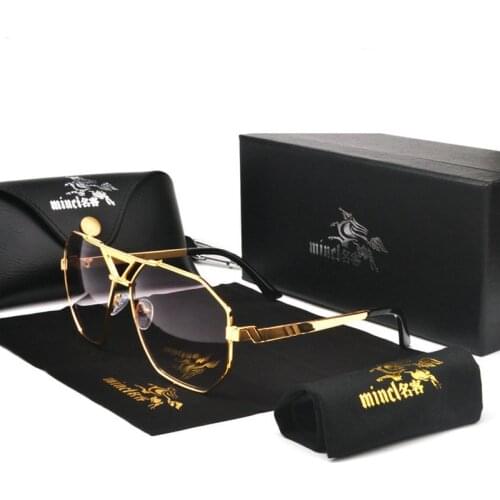 Hot Square Sunglasses Women Men Brand Designer 2020 Black Brown Gradient Sun Glasses Female Flat Top Male Sun Glasses Shades NX