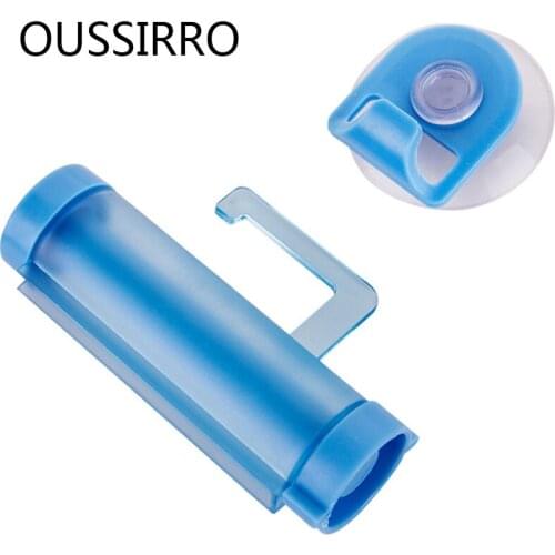 Creative Multipurpose Toothpaste Dispenser Partner Sucker Wall-mounted Manual Squeeze Hand Cream Facial Cleanser Toothpaste Tool