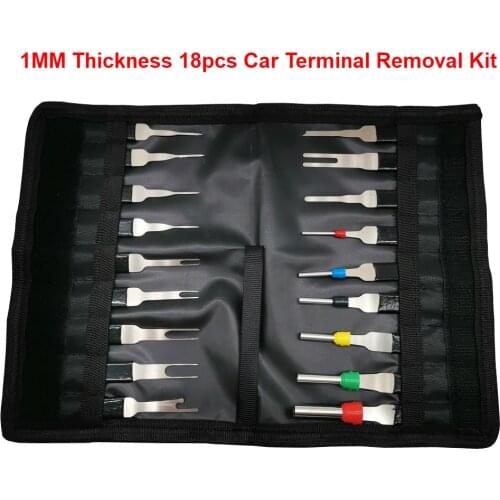 Best Quality 18pcs Car Pin Puller With Bag Thickening Automotive Terminal Removal Kit Car Repair Tool Stylus Wire Connector Plug