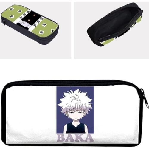 Hunter X Hunter Fashion Case Cartoon Stationery Pencil Case 3D Makeup Box Storage Pouch Kids School Supplies Cosmetic Bag