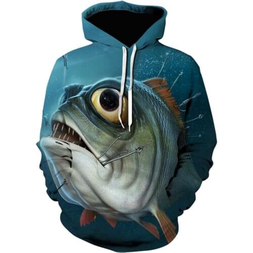 New fish Boy girl Pullover 3D print Brand men clothing hoodies Casual Comfort Sweatshirt autumn novelty Hoodie Funny design tops
