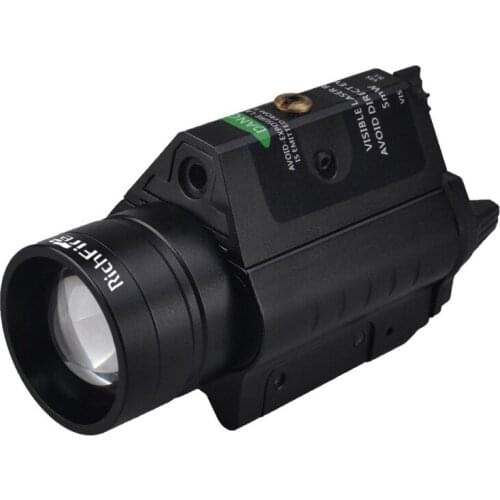 Pistol laser green dot strong light flashlight scope outdoor tactical blinding scope camping hunting night vision sight
